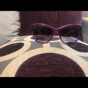 Purple Coach sunglasses